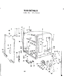 Tub Assembly parts for Kenmore Dishwasher 587.703302 (587703302, 587 703302) from AppliancePartsPros.com