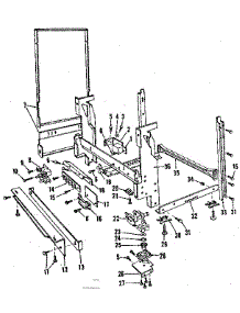 Frame Details parts for Kenmore Dishwasher 587.703303 (587703303, 587 703303) from AppliancePartsPros.com