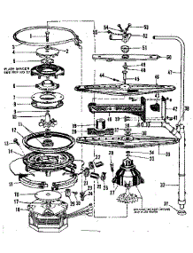Motor, Heater, And Spray Arm Details parts for Kenmore Dishwasher 587.703303 (587703303, 587 703303) from AppliancePartsPros.com