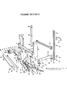 Frame Details parts for Kenmore Dishwasher 587.703400 (587703400, 587 703400) from AppliancePartsPros.com