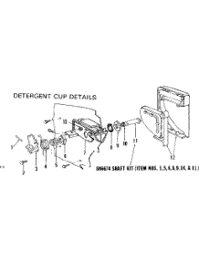 Detergent Cup Details parts for Kenmore Dishwasher 587.703400 (587703400, 587 703400) from AppliancePartsPros.com