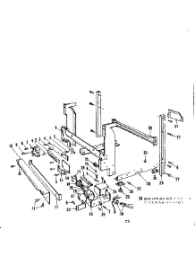 Frame Details parts for Kenmore Dishwasher 587.703402 (587703402, 587 703402) from AppliancePartsPros.com