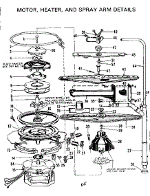 Motor,Heater,& Spray Arm Details parts for Kenmore Dishwasher 587.703403 (587703403, 587 703403) from AppliancePartsPros.com