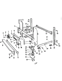 Frame Details parts for Kenmore Dishwasher 587.703403 (587703403, 587 703403) from AppliancePartsPros.com