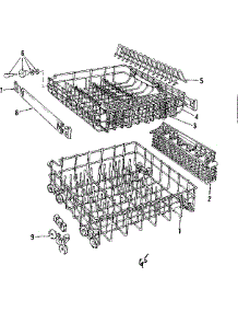 Rack Assembly parts for Kenmore Dishwasher 587.703403 (587703403, 587 703403) from AppliancePartsPros.com