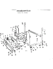 Frame Details parts for Kenmore Dishwasher 587.703902 (587703902, 587 703902) from AppliancePartsPros.com