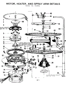 Motor Heater & Spray Arm Details parts for Kenmore Dishwasher 587.703902 (587703902, 587 703902) from AppliancePartsPros.com