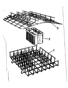 Rack Assemblies parts for Kenmore Dishwasher 587.71010 (58771010, 587 71010) from AppliancePartsPros.com