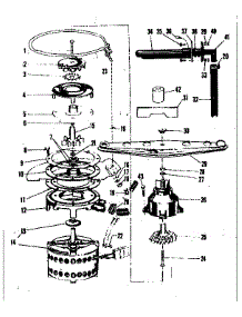 Motor, Heater & Spray Arm Details parts for Kenmore Dishwasher 587.71020 (58771020, 587 71020) from AppliancePartsPros.com