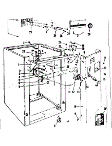 Frame parts for Kenmore Dishwasher 587.71020 (58771020, 587 71020) from AppliancePartsPros.com