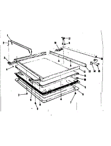Lid parts for Kenmore Dishwasher 587.71020 (58771020, 587 71020) from AppliancePartsPros.com