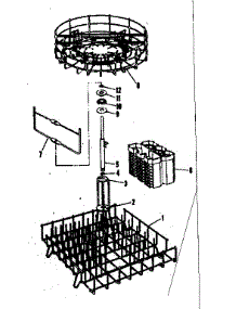 Rack Assemblies parts for Kenmore Dishwasher 587.71020 (58771020, 587 71020) from AppliancePartsPros.com