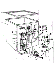 Tub parts for Kenmore Dishwasher 587.71020 (58771020, 587 71020) from AppliancePartsPros.com