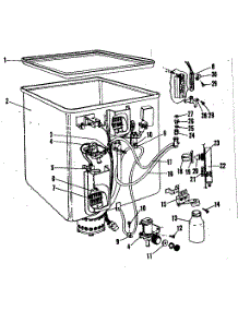Tub parts for Kenmore Dishwasher 587.71040 (58771040, 587 71040) from AppliancePartsPros.com