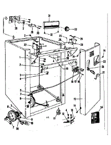 Frame parts for Kenmore Dishwasher 587.71040 (58771040, 587 71040) from AppliancePartsPros.com
