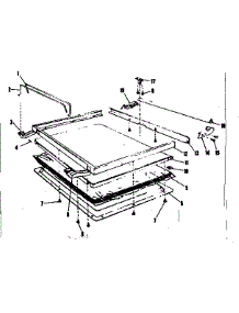 Lid parts for Kenmore Dishwasher 587.71040 (58771040, 587 71040) from AppliancePartsPros.com