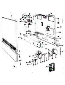 Door And Access Panel parts for Kenmore Dishwasher 587.71090 (58771090, 587 71090) from AppliancePartsPros.com