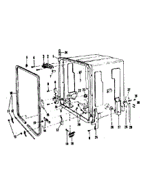 Tub parts for Kenmore Dishwasher 587.71090 (58771090, 587 71090) from AppliancePartsPros.com