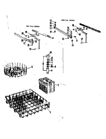 Rack Assemblies parts for Kenmore Dishwasher 587.71090 (58771090, 587 71090) from AppliancePartsPros.com