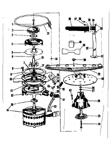 Motor, Heater, And Spray Arm parts for Kenmore Dishwasher 587.71091 (58771091, 587 71091) from AppliancePartsPros.com