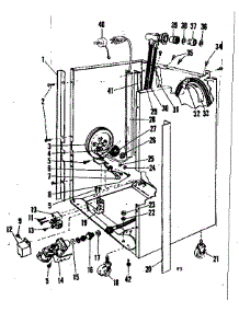 Frame parts for Kenmore Dishwasher 587.71091 (58771091, 587 71091) from AppliancePartsPros.com