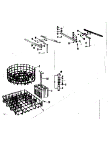 Rack Assemblies parts for Kenmore Dishwasher 587.71110 (58771110, 587 71110) from AppliancePartsPros.com