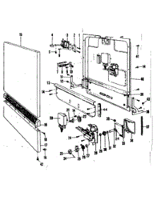 Door & Access Panel Details parts for Kenmore Dishwasher 587.71110 (58771110, 587 71110) from AppliancePartsPros.com