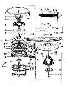 Motor, Heater & Spray Arm Details parts for Kenmore Dishwasher 587.71110 (58771110, 587 71110) from AppliancePartsPros.com