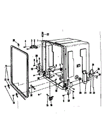 Tub Details parts for Kenmore Dishwasher 587.71110 (58771110, 587 71110) from AppliancePartsPros.com