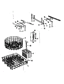 Rack Assemblies parts for Kenmore Dishwasher 587.71111 (58771111, 587 71111) from AppliancePartsPros.com