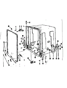 Tub Details parts for Kenmore Dishwasher 587.71111 (58771111, 587 71111) from AppliancePartsPros.com