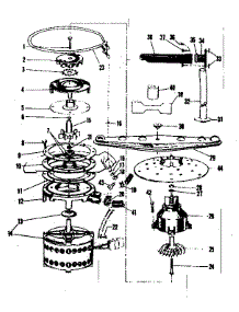 Motor, Heater & Spray Arm parts for Kenmore Dishwasher 587.71111 (58771111, 587 71111) from AppliancePartsPros.com