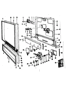 Door & Access Panel Details parts for Kenmore Dishwasher 587.71130 (58771130, 587 71130) from AppliancePartsPros.com