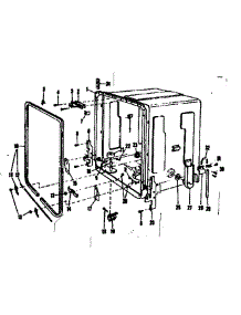 Tub Details parts for Kenmore Dishwasher 587.71130 (58771130, 587 71130) from AppliancePartsPros.com