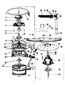 Motor, Heater & Spray Arm Details parts for Kenmore Dishwasher 587.71131 (58771131, 587 71131) from AppliancePartsPros.com