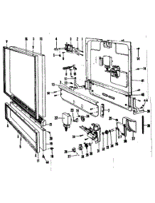 Door & Access Panel Details parts for Kenmore Dishwasher 587.71131 (58771131, 587 71131) from AppliancePartsPros.com