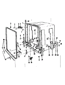 Tub Details parts for Kenmore Dishwasher 587.71131 (58771131, 587 71131) from AppliancePartsPros.com