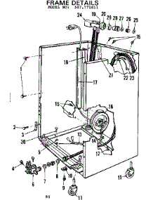 Frame Details parts for Kenmore Dishwasher 587.711611 (587711611, 587 711611) from AppliancePartsPros.com