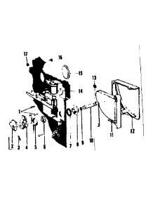 Detergent Cup Details parts for Kenmore Dishwasher 587.71200 (58771200, 587 71200) from AppliancePartsPros.com