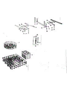 Rack Assemblies parts for Kenmore Dishwasher 587.71200 (58771200, 587 71200) from AppliancePartsPros.com