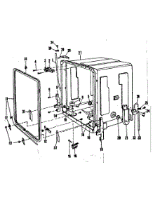 Tub Details parts for Kenmore Dishwasher 587.71200 (58771200, 587 71200) from AppliancePartsPros.com