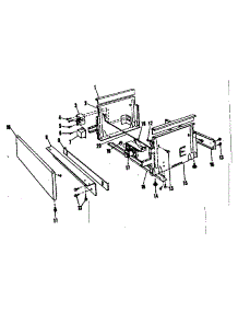 Frame Details parts for Kenmore Dishwasher 587.71200 (58771200, 587 71200) from AppliancePartsPros.com