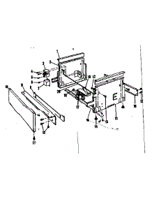 Frame Details parts for Kenmore Dishwasher 587.71210 (58771210, 587 71210) from AppliancePartsPros.com