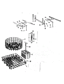 Rack Assemblies parts for Kenmore Dishwasher 587.71210 (58771210, 587 71210) from AppliancePartsPros.com