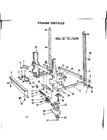Frame parts for Kenmore Dishwasher 587.712200 (587712200, 587 712200) from AppliancePartsPros.com