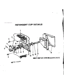 Detergent Cup parts for Kenmore Dishwasher 587.712200 (587712200, 587 712200) from AppliancePartsPros.com