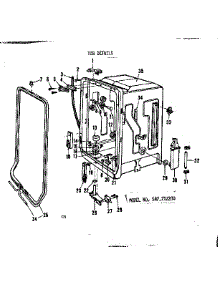 Tub Assembly parts for Kenmore Dishwasher 587.712200 (587712200, 587 712200) from AppliancePartsPros.com