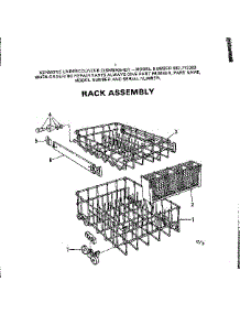 Rack Assembly parts for Kenmore Dishwasher 587.712203 (587712203, 587 712203) from AppliancePartsPros.com