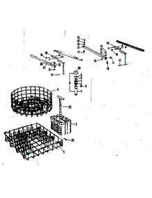 Rack Assemblies parts for Kenmore Dishwasher 587.71222 (58771222, 587 71222) from AppliancePartsPros.com