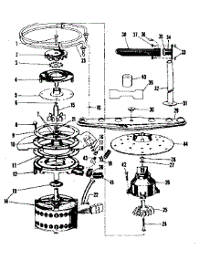 Motor, Heater, And Spray Arm Details parts for Kenmore Dishwasher 587.71231 (58771231, 587 71231) from AppliancePartsPros.com